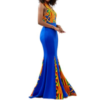 Image 3 of THANDIE AFRICANPRINT HALTERNECK DRESS