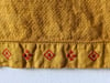 Marigold and Red Embroidered Bread Towel