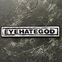  EYEHATEGOD LOGO BACKPATCH WHITE VERSION