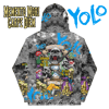 Memento Mori Carpe Diem-YOLO Splatter Hoodie