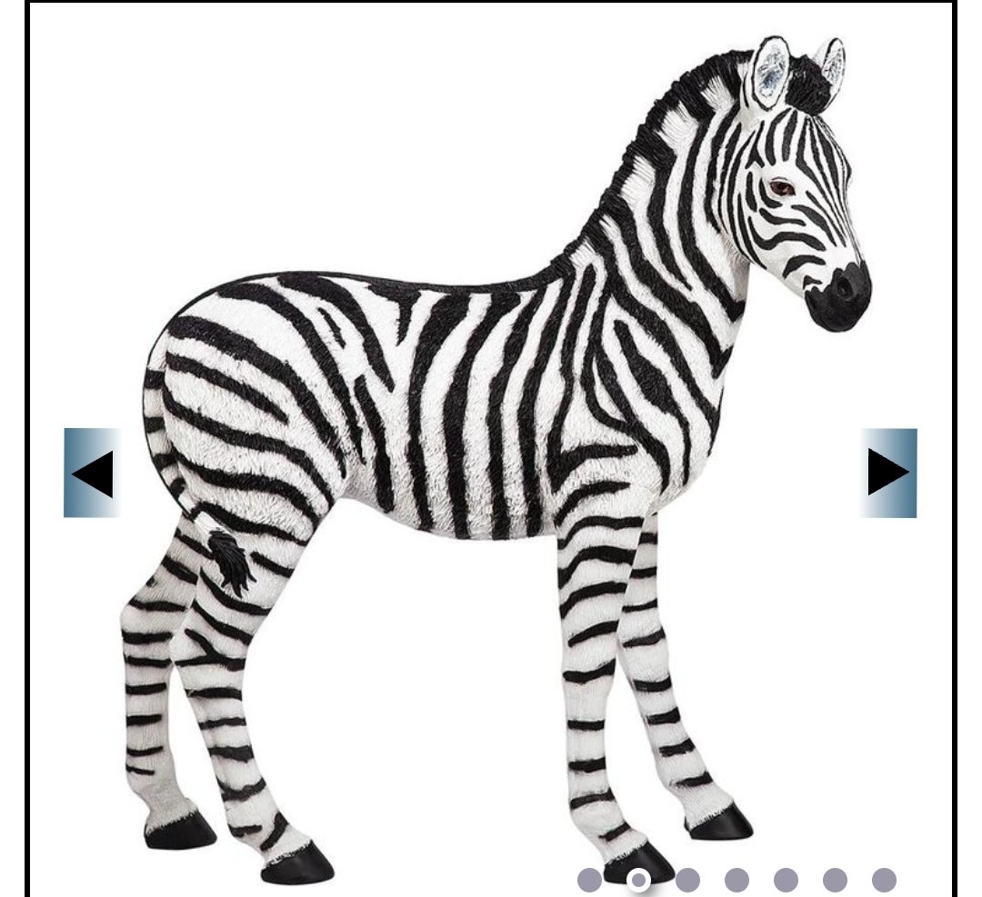 Zebra statue PKLux Party Rentals