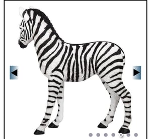 Image of Zebra statue 