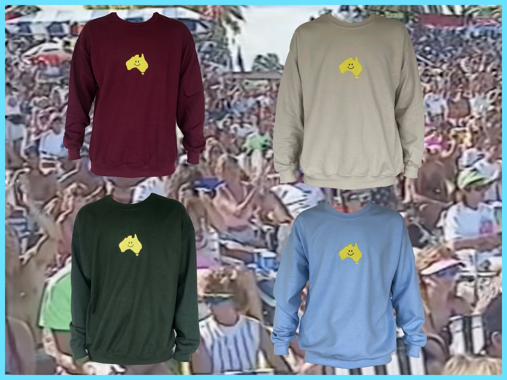 Image of "Team Rider" Embroidered Crewneck Jumper