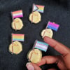 Bird Pride Flag 100% Recycled Acrylic Pin