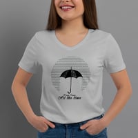 Image 1 of T-Shirt Donna V - It Can't Rain ... (Im009)