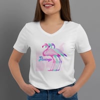 Image 2 of T-Shirt Donna G - Flamingo (Im012)