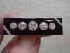 EDWARDIAN ART DECO 18CT ONYX TRANSITIONAL CUT DIAMOND 1.75CT BROOCH
