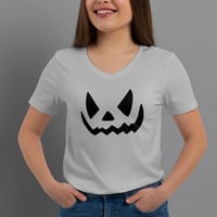 Image 2 of T-Shirt Donna V - Hallo Zucca (Nsl015)