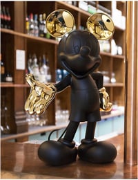 Image 4 of MICKEY WELCOME BICOLOR BLACK GOLD - 30 CM