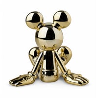 Image 3 of SITTING MICKEY BY MARCEL WANDERS CHROMED GOLD