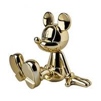 Image 1 of SITTING MICKEY BY MARCEL WANDERS CHROMED GOLD