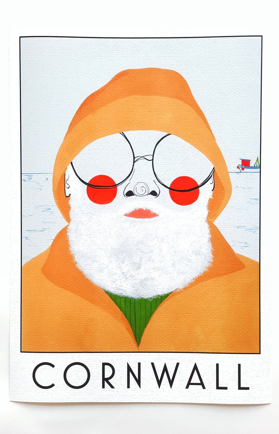 Image of Cornwall Fisherman Print 