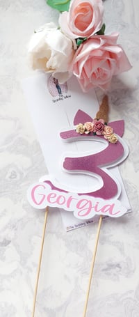 Image 1 of 3D Unicorn Cake Topper 