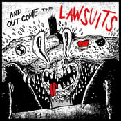 Image of Various – ...And Out Come The Lawsuits LP (white vinyl)
