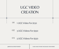 UGC Video Creation 