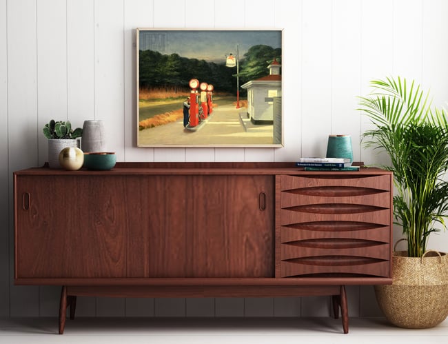 Edward Hopper's Gaz Pumps Reproduction