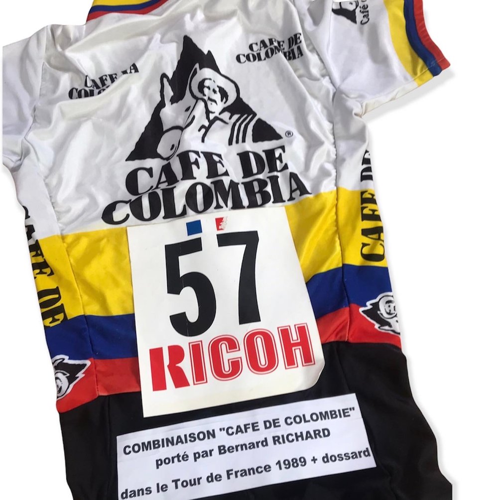 Bernard Richard ðŸ‡«ðŸ‡· 1989 Tour de France - Used pro team jersey