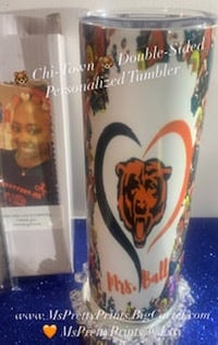 Image 3 of  Chicago Bears  Personalized Tumbler