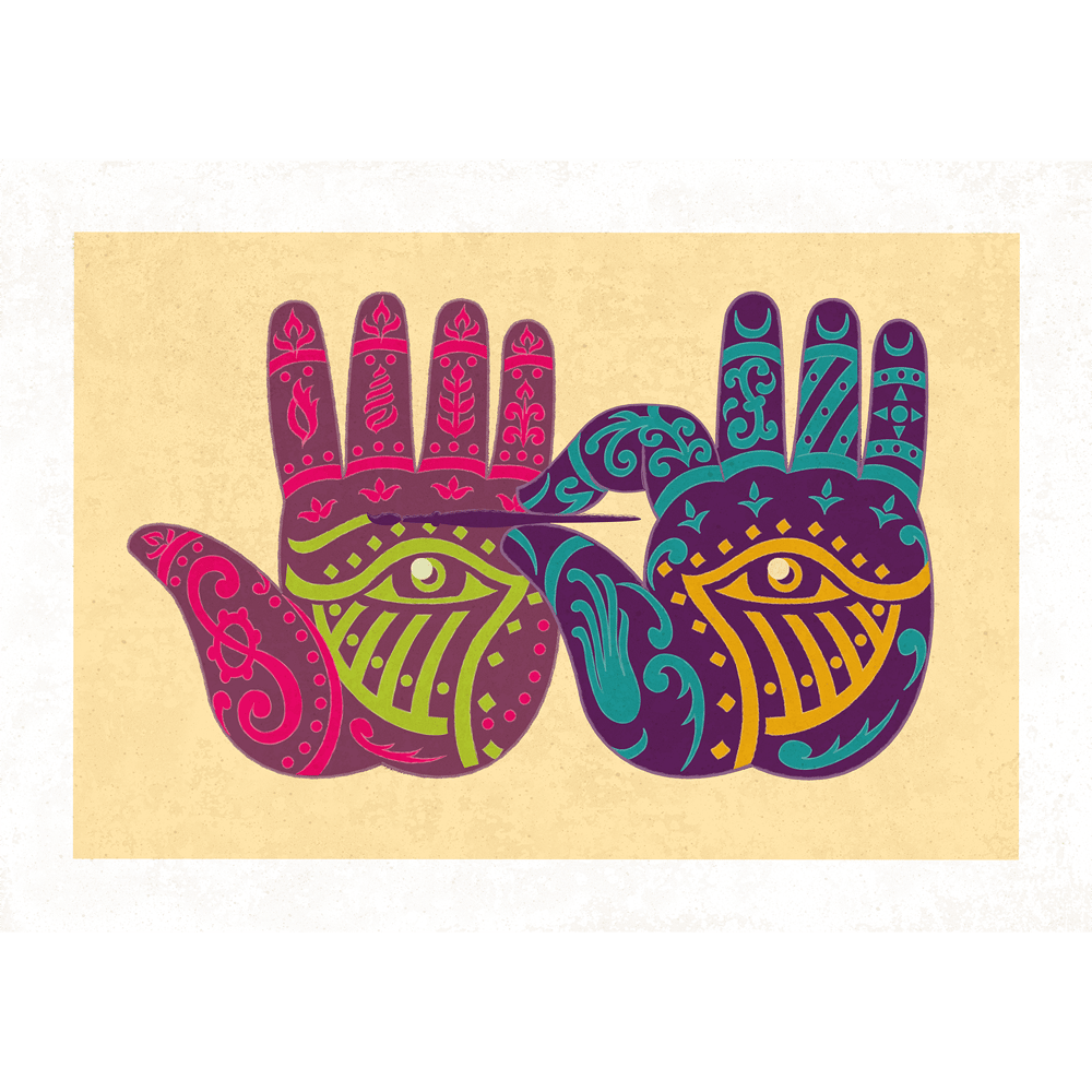 Image of 'Henna Hands' Open Edition Art Print