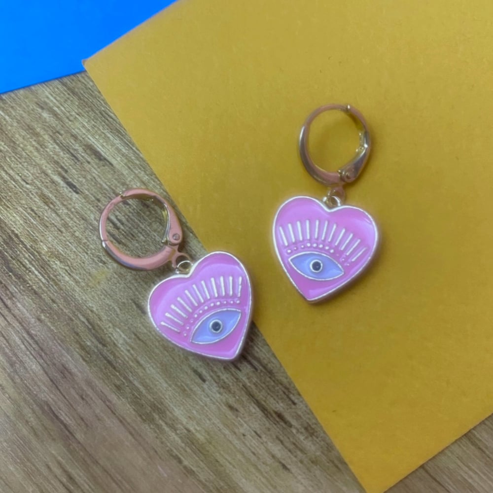 Image of PINK PROTECTION EARRINGS