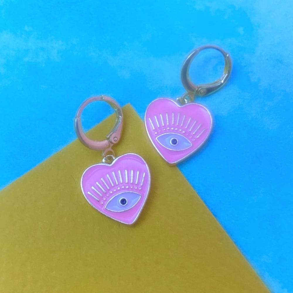 Image of PINK PROTECTION EARRINGS