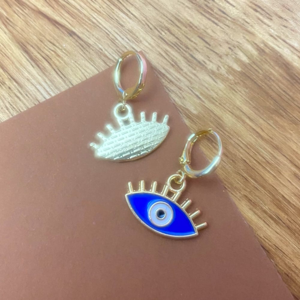 Image of EVIL EYE EARRINGS