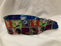 Image 1 of Side Scroll Space Heroes Reversible Headband