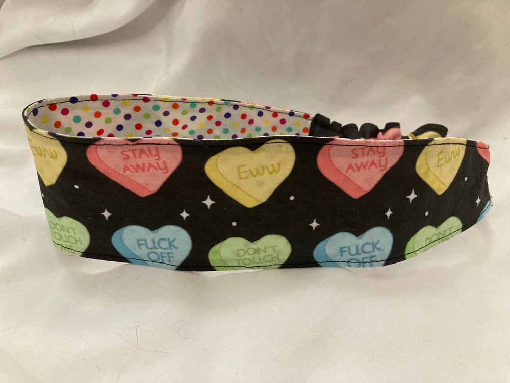 Image of SALE - Rude Sweethearts Reversible Headband