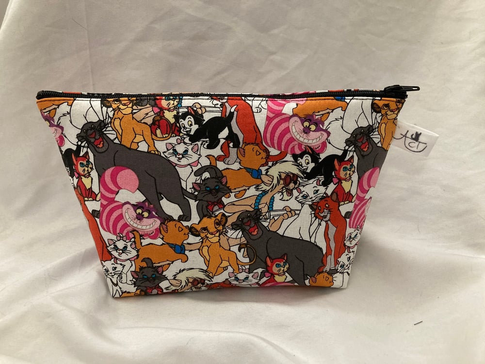 Image of Animated Cats Zipper Pouch