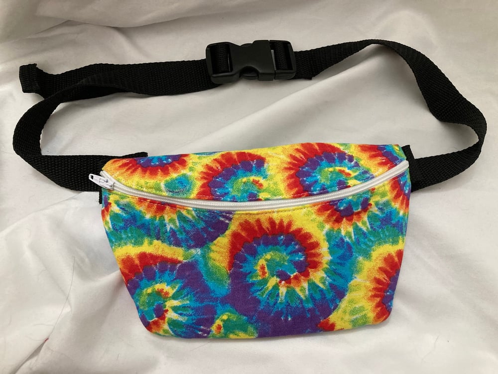 Image of SALE - Rainbow Tie Dye Fanny Pack