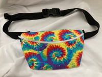 Image 1 of SALE - Rainbow Tie Dye Fanny Pack