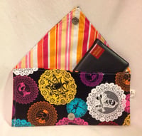 Image 5 of SALE - Skull Doily Envelope Clutch