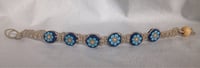 Image 2 of SALE - Blue Daisy Hemp Bracelet