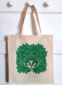 Image of 'Ivy Spirit' Block-Printed Tote Bag