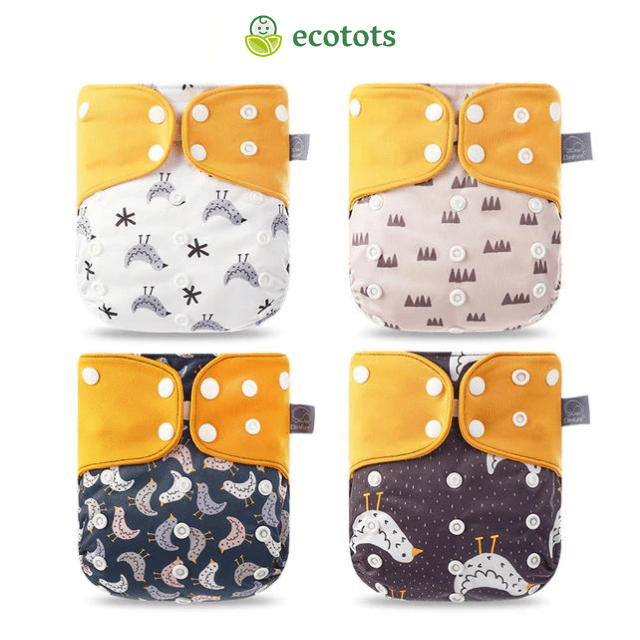 Image of Yellow Cloth Diaper Bundle