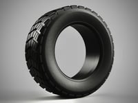 1/64 scale 8mm Off Road Tires - Plastic