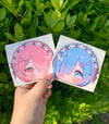 Rem/Ram Peeking Stickers