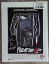 Friday the 13th autographed print