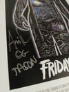 Friday the 13th autographed print