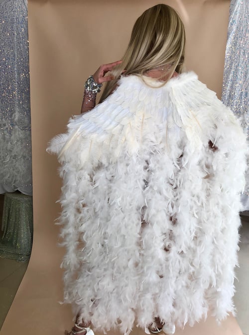 Image of Angel Crystal Costume with Long Feather Wings
