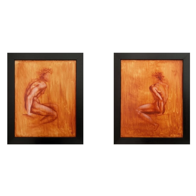 Sistine Ignudo #2 (Michelangelo Studies)