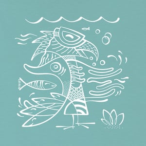 Image of Tshirt kids Aigle/poisson 