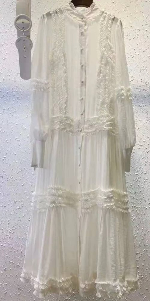 Image of THE SMALL WHITE CANNES DRESS