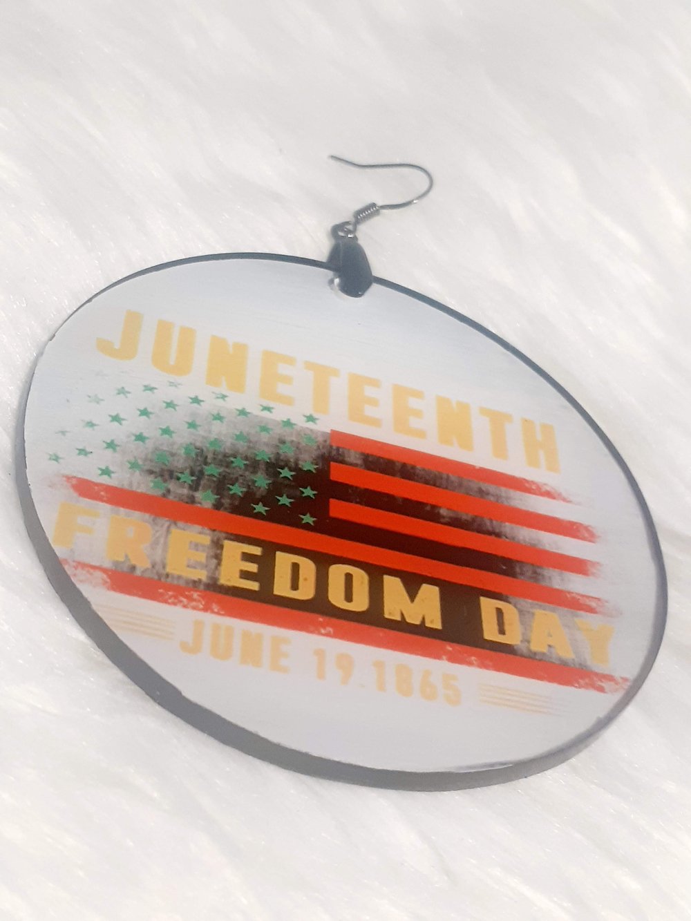 Image of  Juneteenth, Freedom Day, Black History, Black Queen, Black Girl Magic, Sublimation Earrings