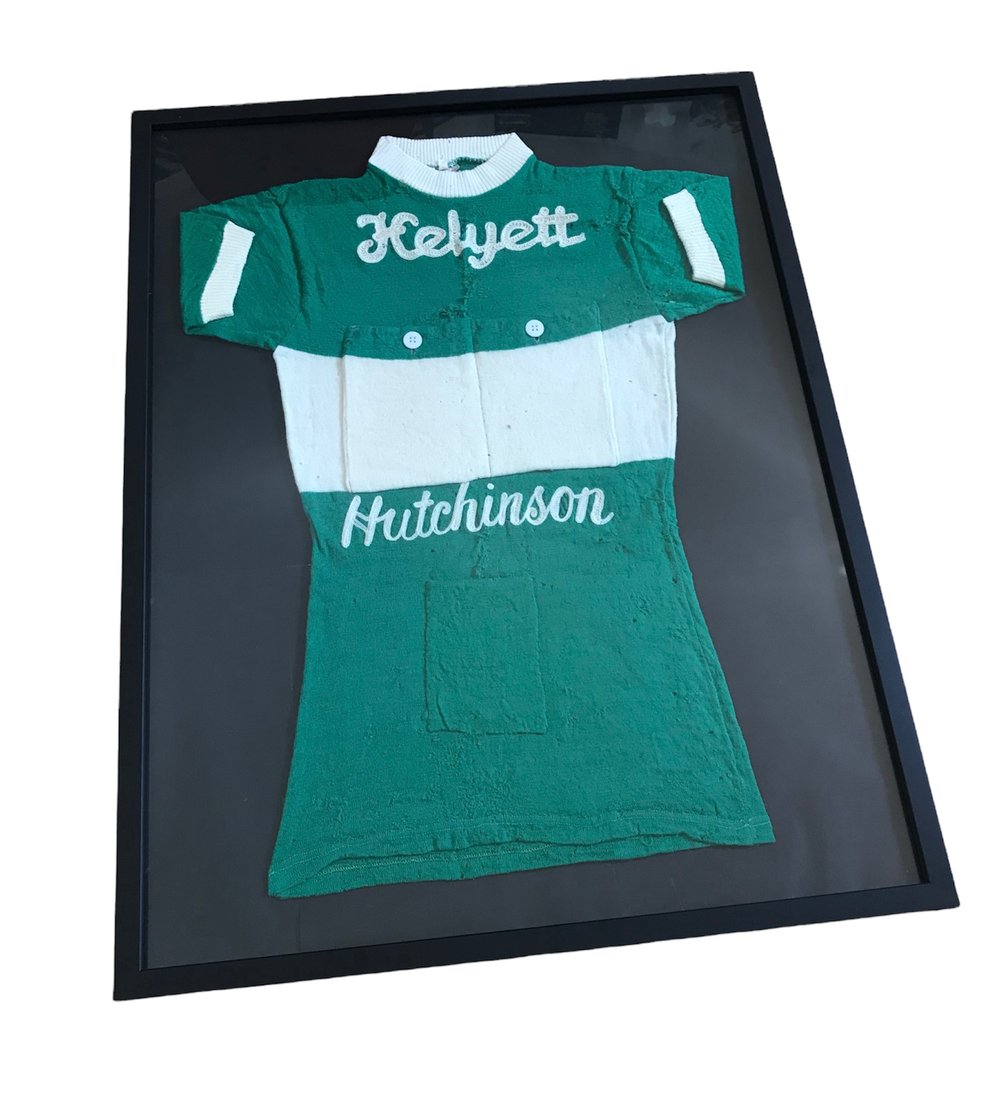 1951 ðŸ‡«ðŸ‡· Helyett Hutchinson - Used pro team jersey 