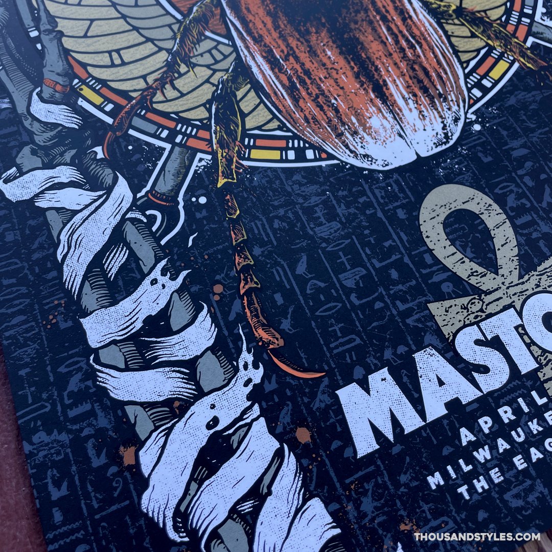 Mastodon Official Concert Poster - 04.30.22 Milwaukee WI