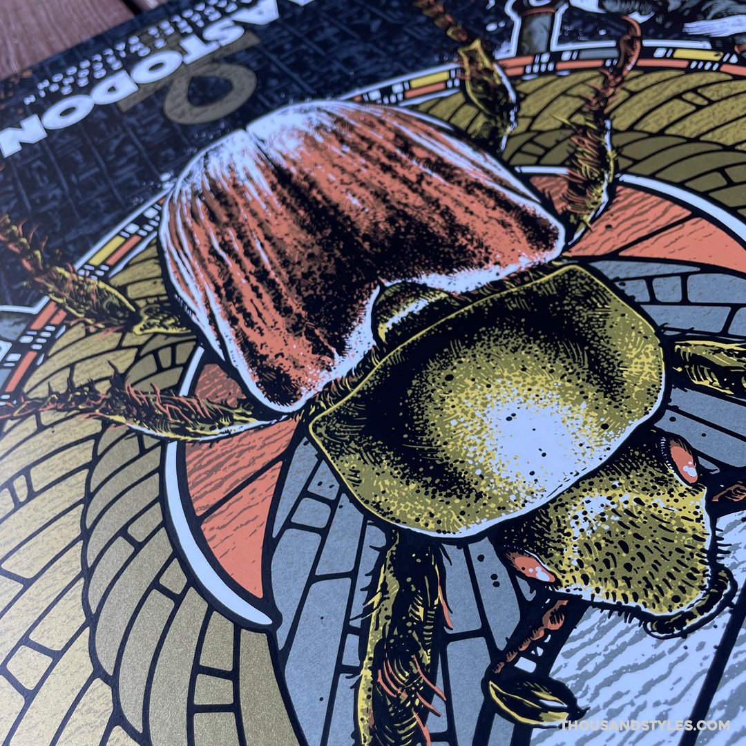 Mastodon Official Concert Poster - 04.30.22 Milwaukee WI - Artist AP