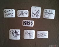 Image 3 of Kiss stickers autographs Paul Stanley, Gene Simmons, Eric Singer, Tommy Thayer