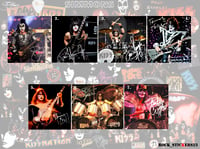 Image 2 of Kiss stickers autographs Paul Stanley, Gene Simmons, Eric Singer, Tommy Thayer