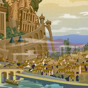 Image of 'Tower of Ruins' Open Edition Art Print